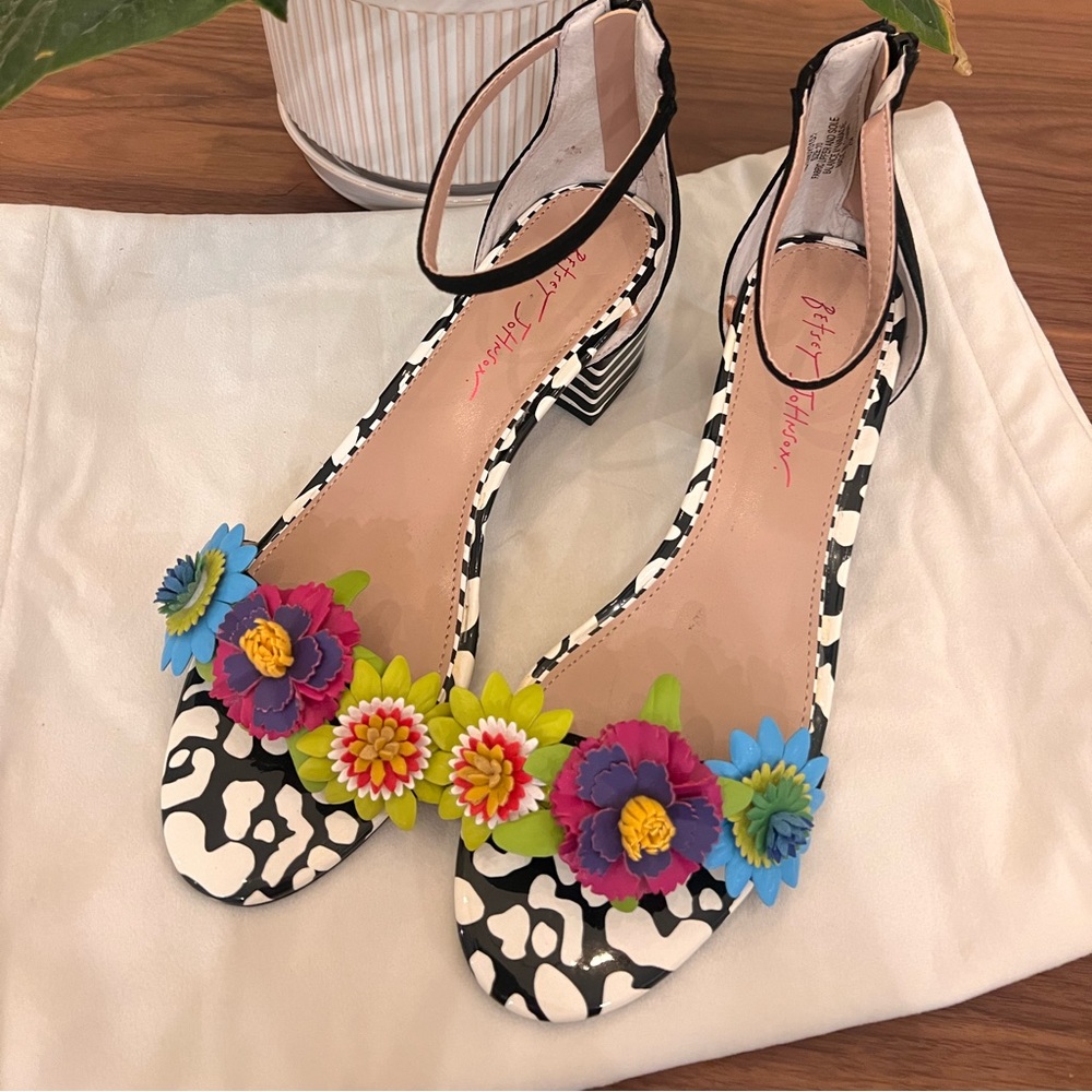 Betsey Johnson Floral Sandals